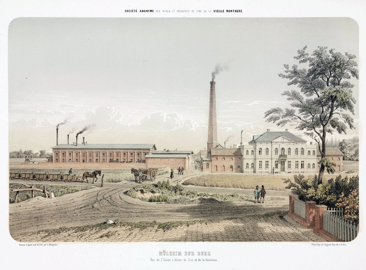 General Industrial Scenes Zink arbejder i Mulheim an der Ruhr, Tyskland af Unbekannt
