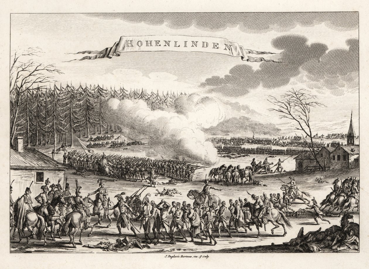General Jean Victor Marie Moreau førte den franske revolutionshær til sejr i slaget ved Hohenlinden over østrigerne og bayerne af Unbekannt