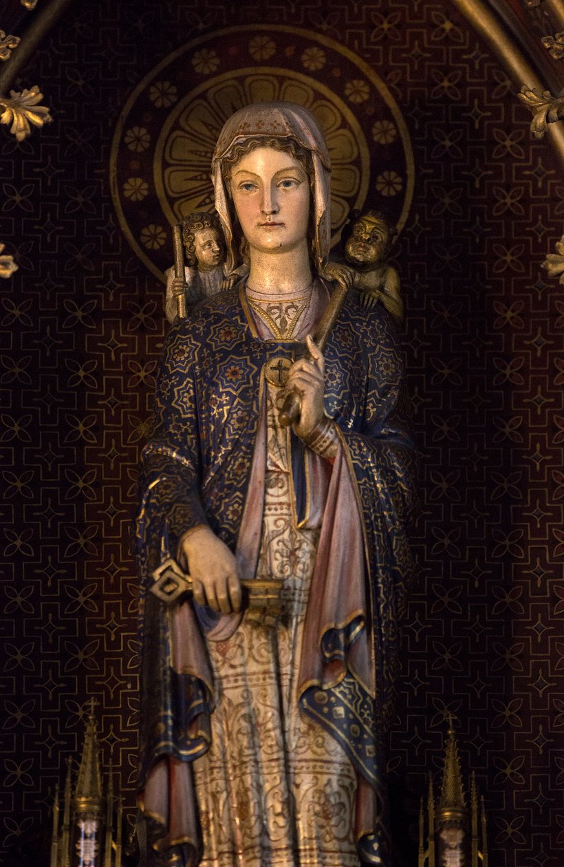 Genevieve, skytshelgen for Paris. Eglise Saint Etienne du Mont, Paris 2020 af Unbekannter Künstler