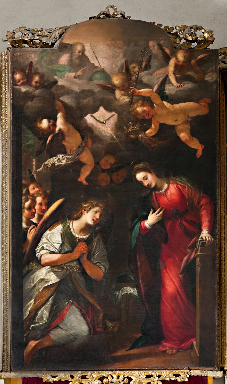 Genova, Duomo (St. Lawrence Cathedral), inde, nordlige sideskib: "Bebudelse, af G af Unbekannter Künstler