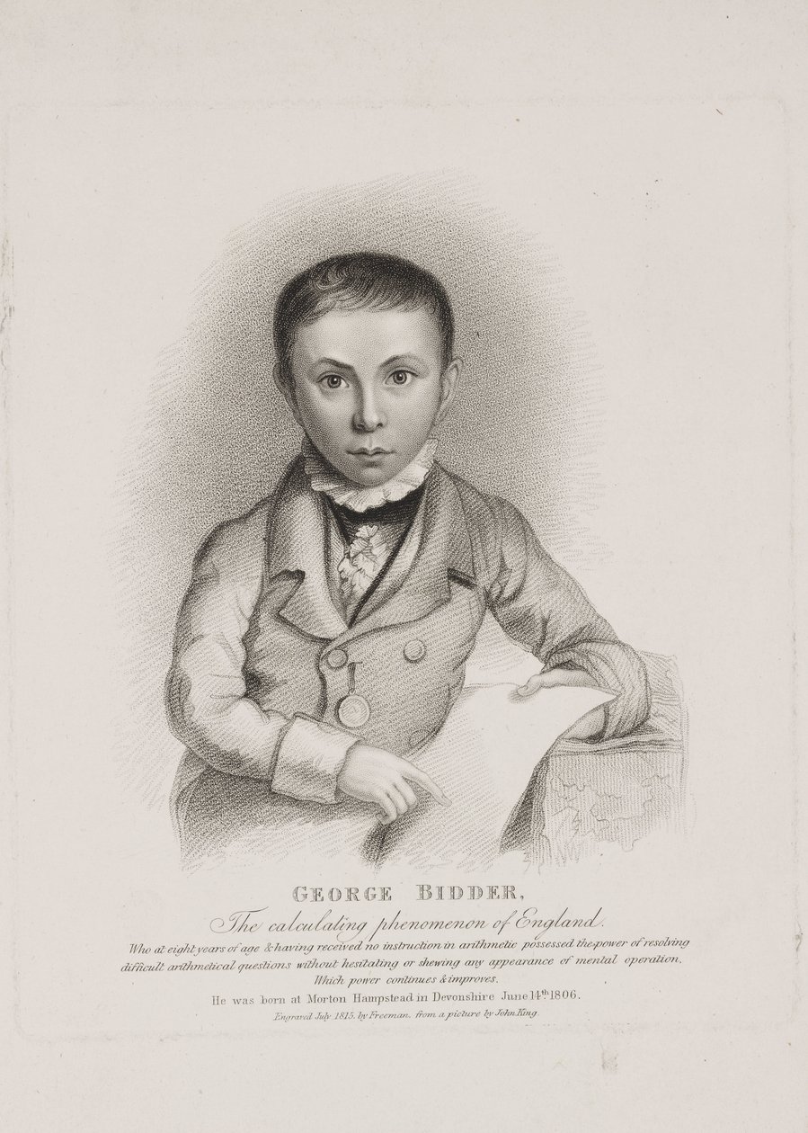 George Parker Bidder, matematiker, ingeniør og vidunderbarn af Unbekannt
