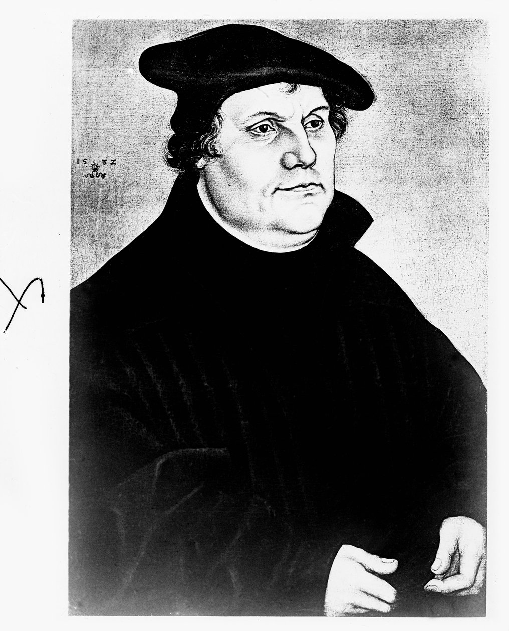 Den tyske reformator Martin Luther af Unbekannter Künstler