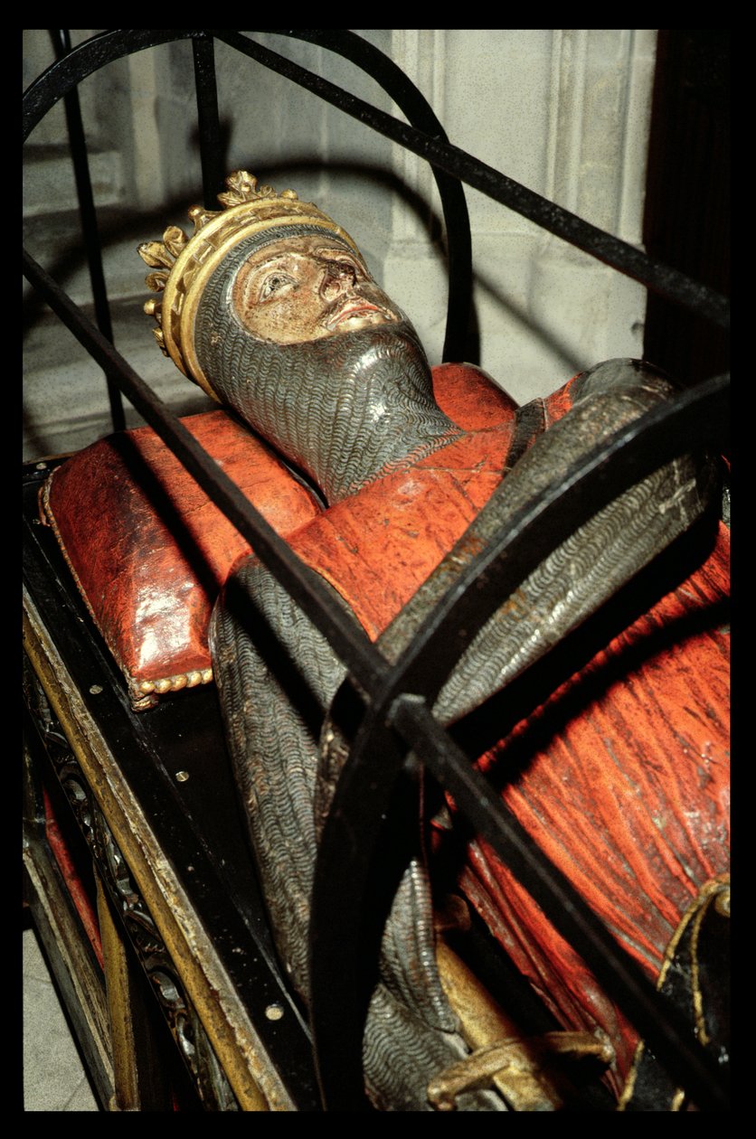Gloucester Cathedral, billedkunst af hertugen af Normandiet, søn af Vilhelm Erobreren, ca. 1100 (G96/6) af Unbekannt