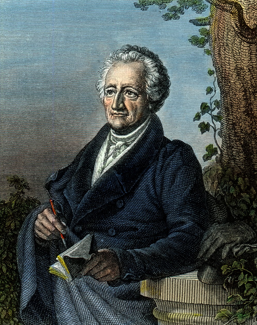 Goethe, 83 år af Unbekannter Künstler