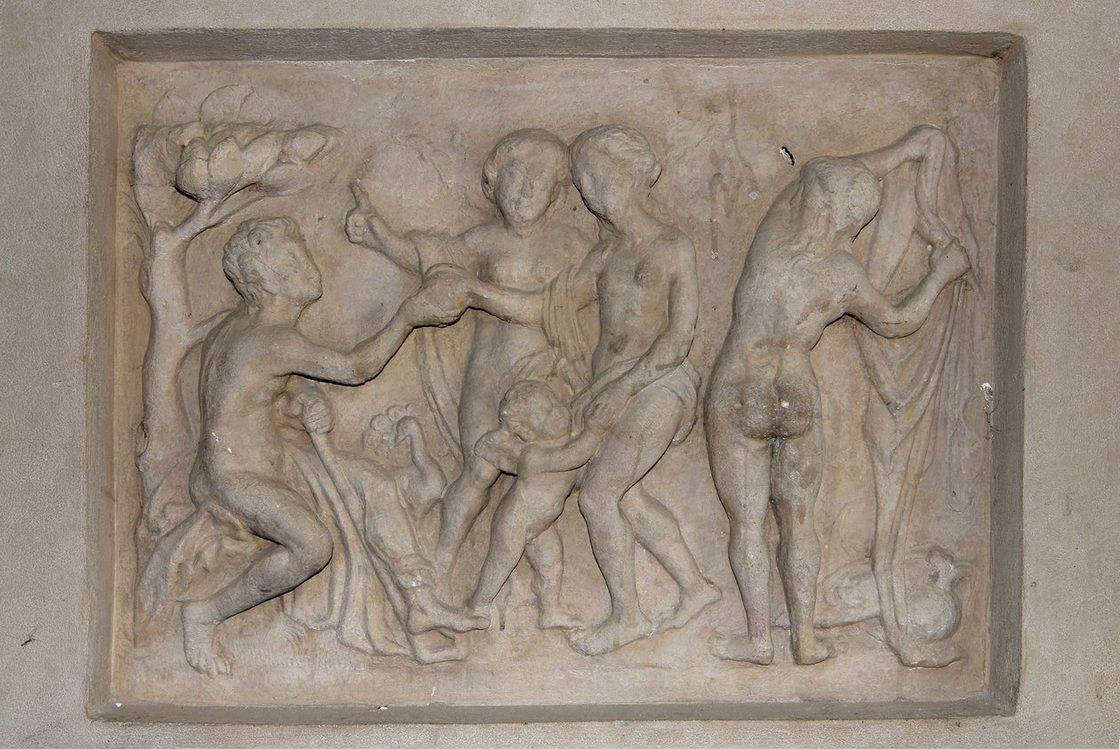 Græsk mytologi: dommen i Paris. Hyrden Paris skal vælge den smukkeste af de tre gudinder fra Afrodite (Venus), ledsaget af Amor, Hera (Junon) og Athena (Minerva). Han vælger Afrodite, som han tilbyder et gyldent æble. Lettelse af Unbekannt