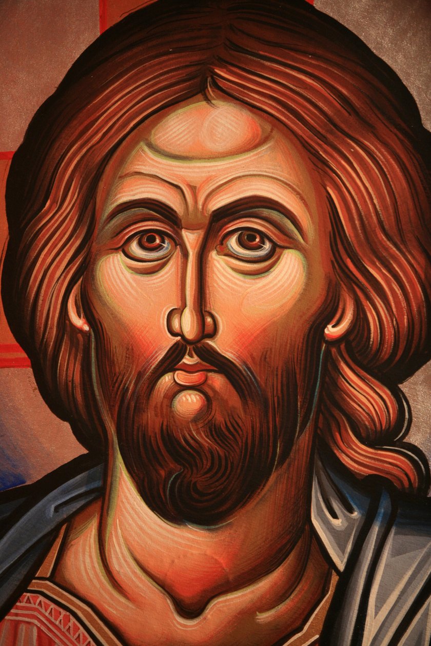 Græsk-ortodokse ikon, der forestiller Kristus Thessalonique, Grækenland af Unbekannt