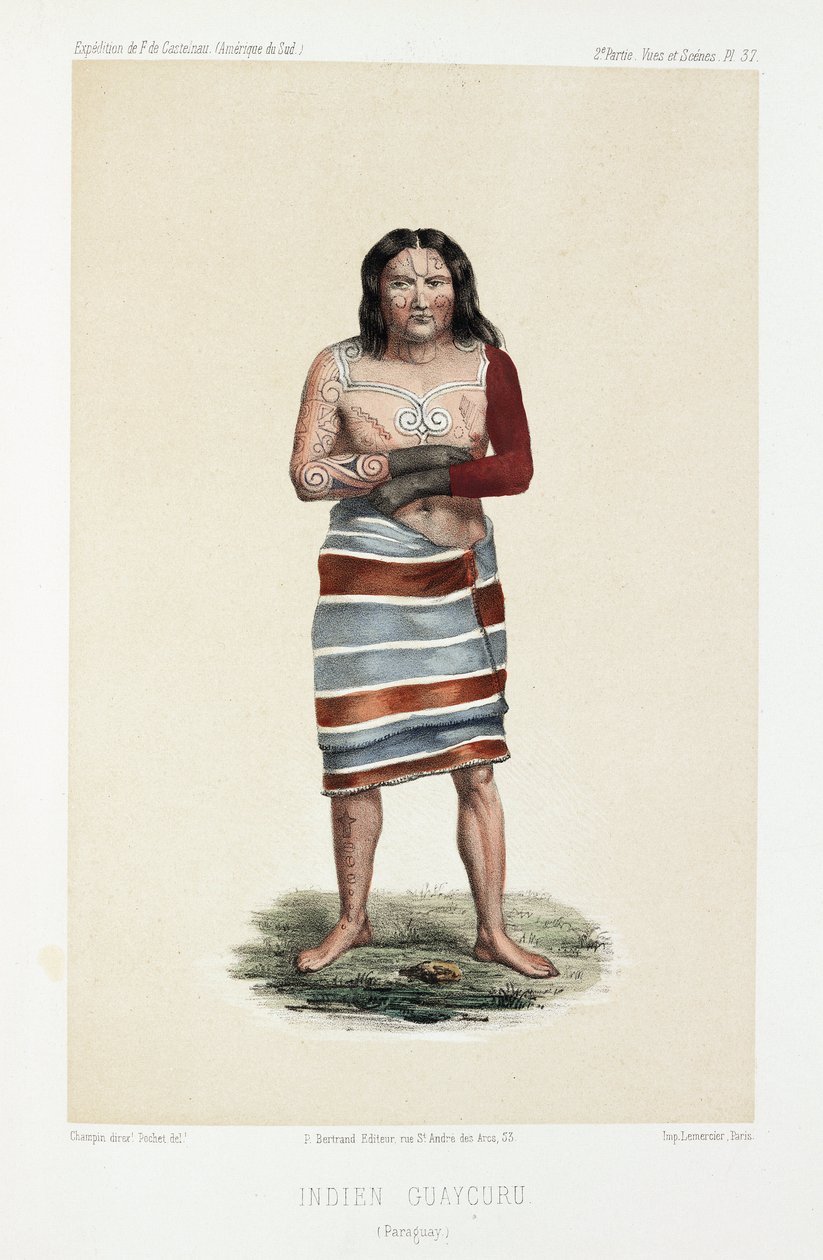 Indiske Guaycuru, c 1843-1 af Unbekannt