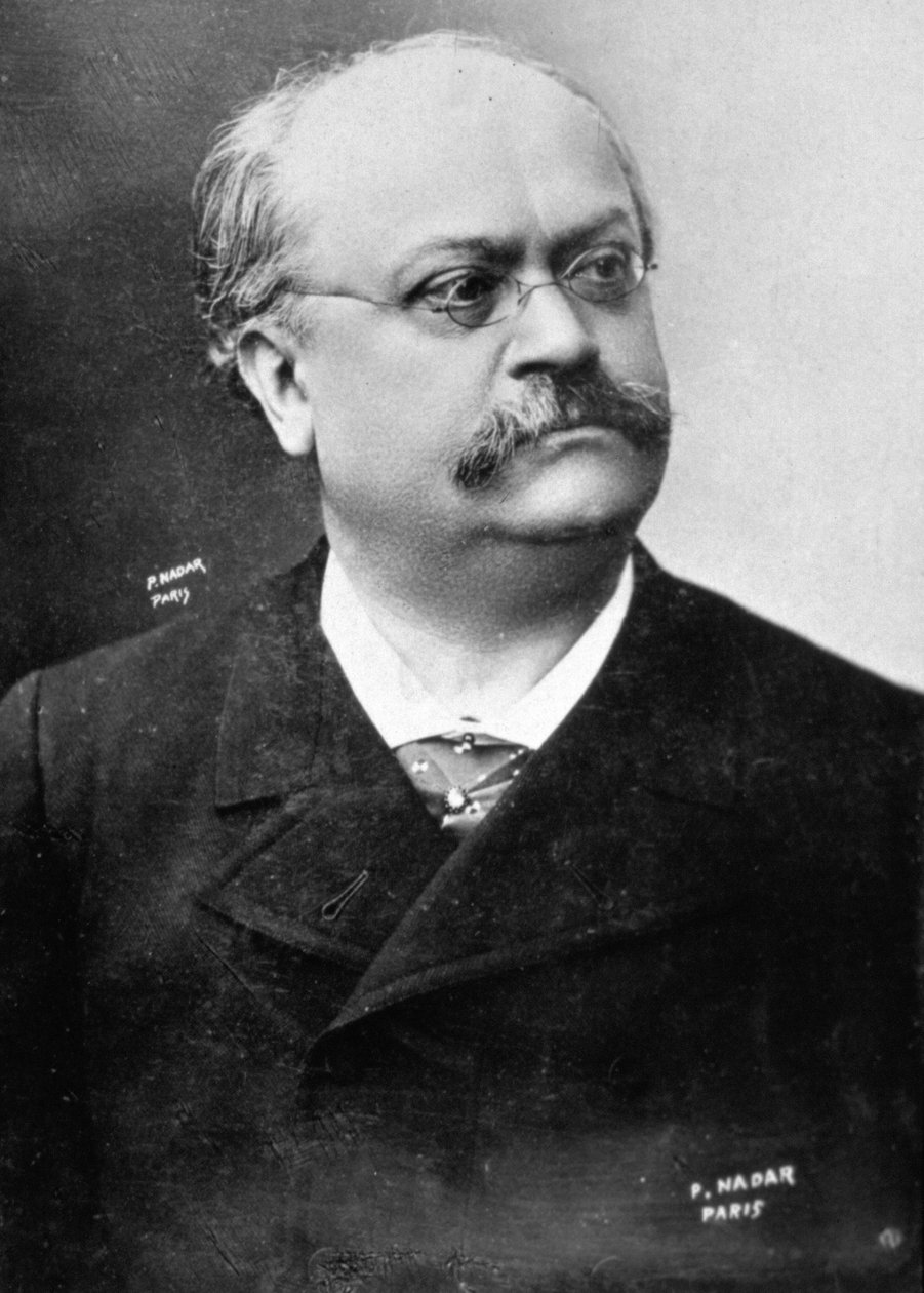 Portræt i halvfigur af den franske operettekomponist Alexandre Charles Lecocq af Unbekannter Künstler