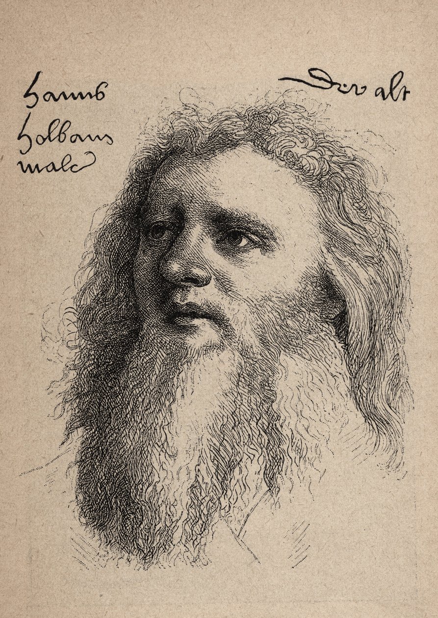 Hans Holbein den ældre 1460-1524 - Selvportræt - Hans Holbein den ældre - Selvportræt. af Unbekannt