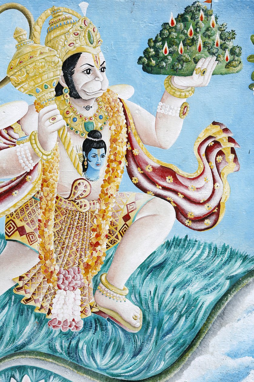 Hanuman Abe Gud. Pashupatinah, Kathmandu, Nepal af Unbekannt