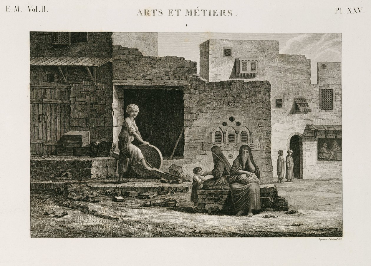 Isenkram og isenkram knivsliber, Egypten, ca 1798 af Unbekannt