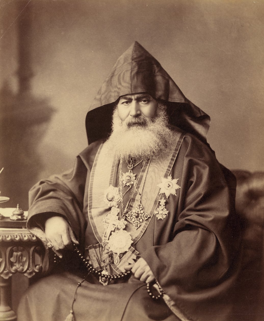 Harootiun Vehabedian, den armenske patriark af Jerusalem, 1900-10 af Unbekannt