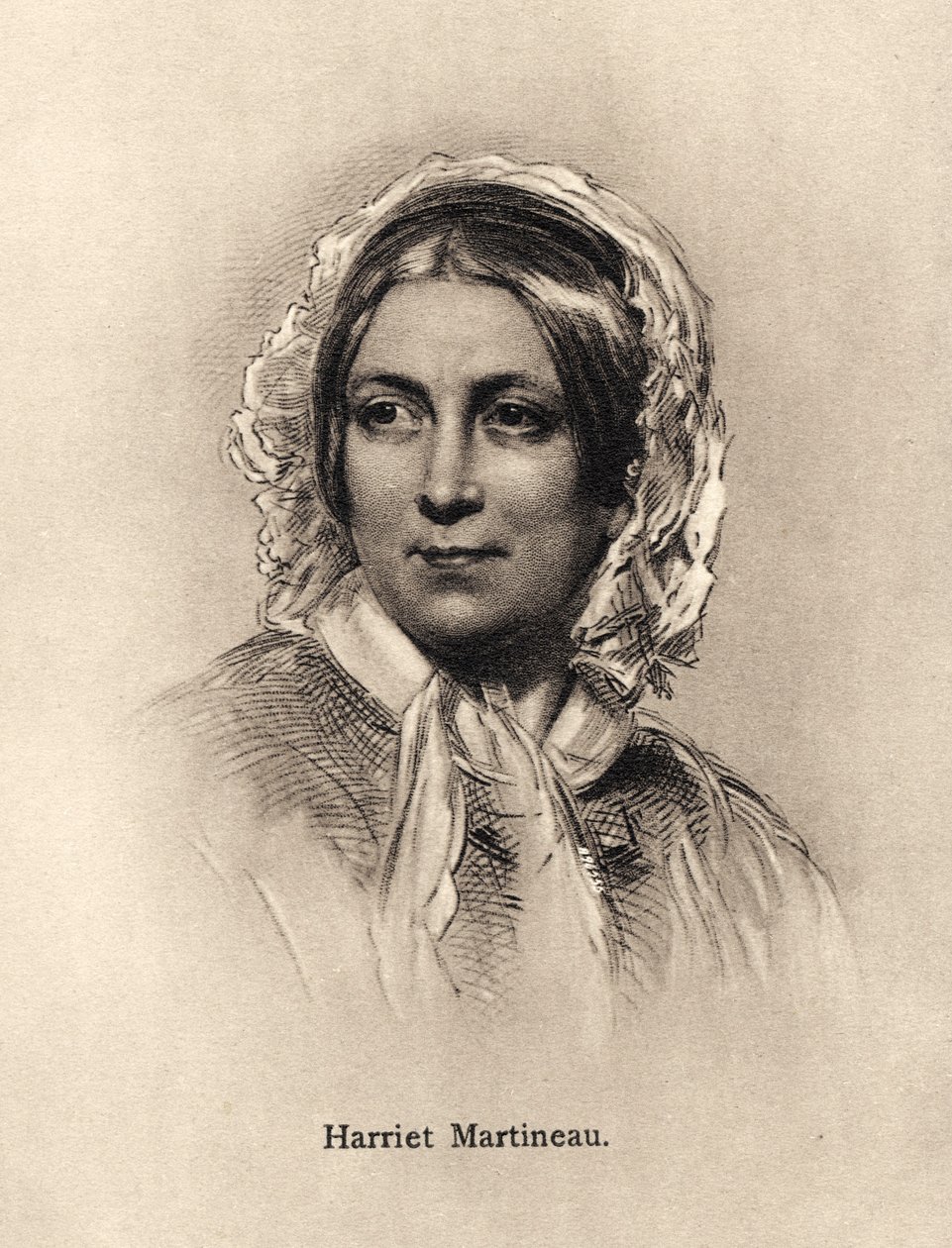 Harriet Martineau - portræt af Unbekannter Künstler