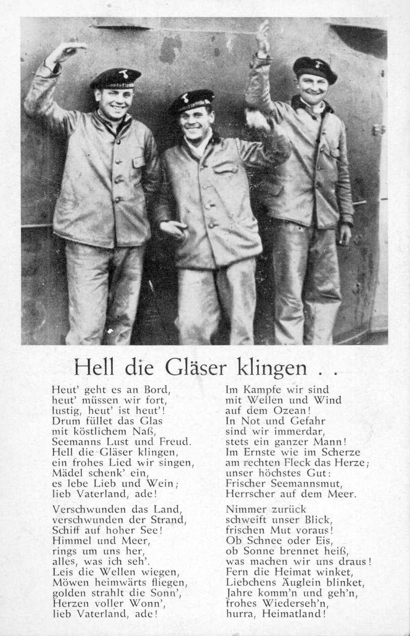 Hell die Glaeser klingen, postkort (litho) af Unbekannt