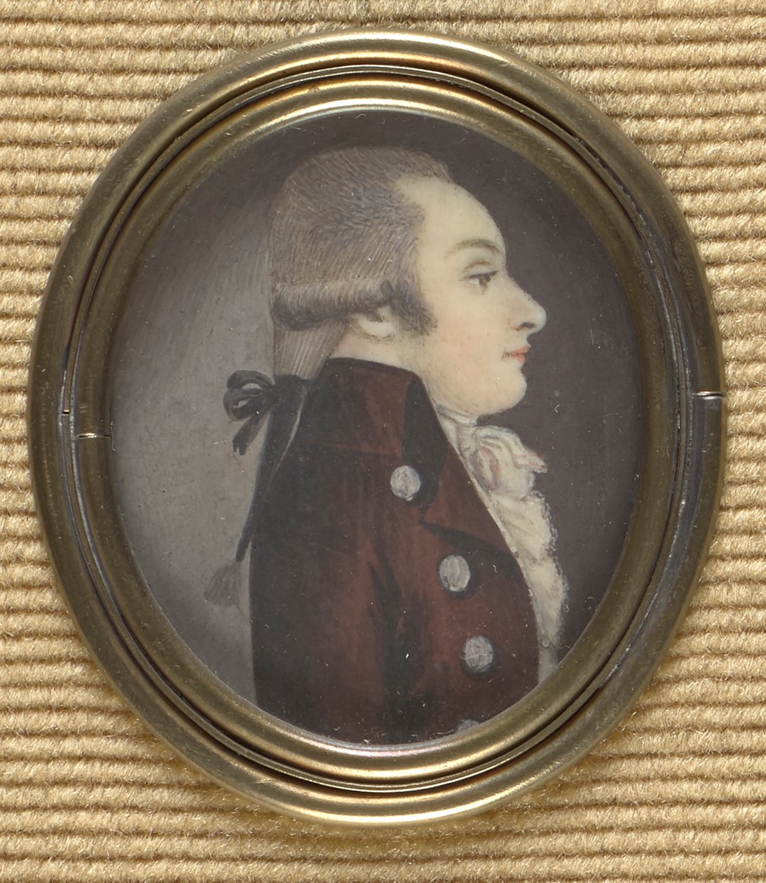 Gentleman i profil (Wolfgang Amadeus Mozart?) af Unbekannter Künstler