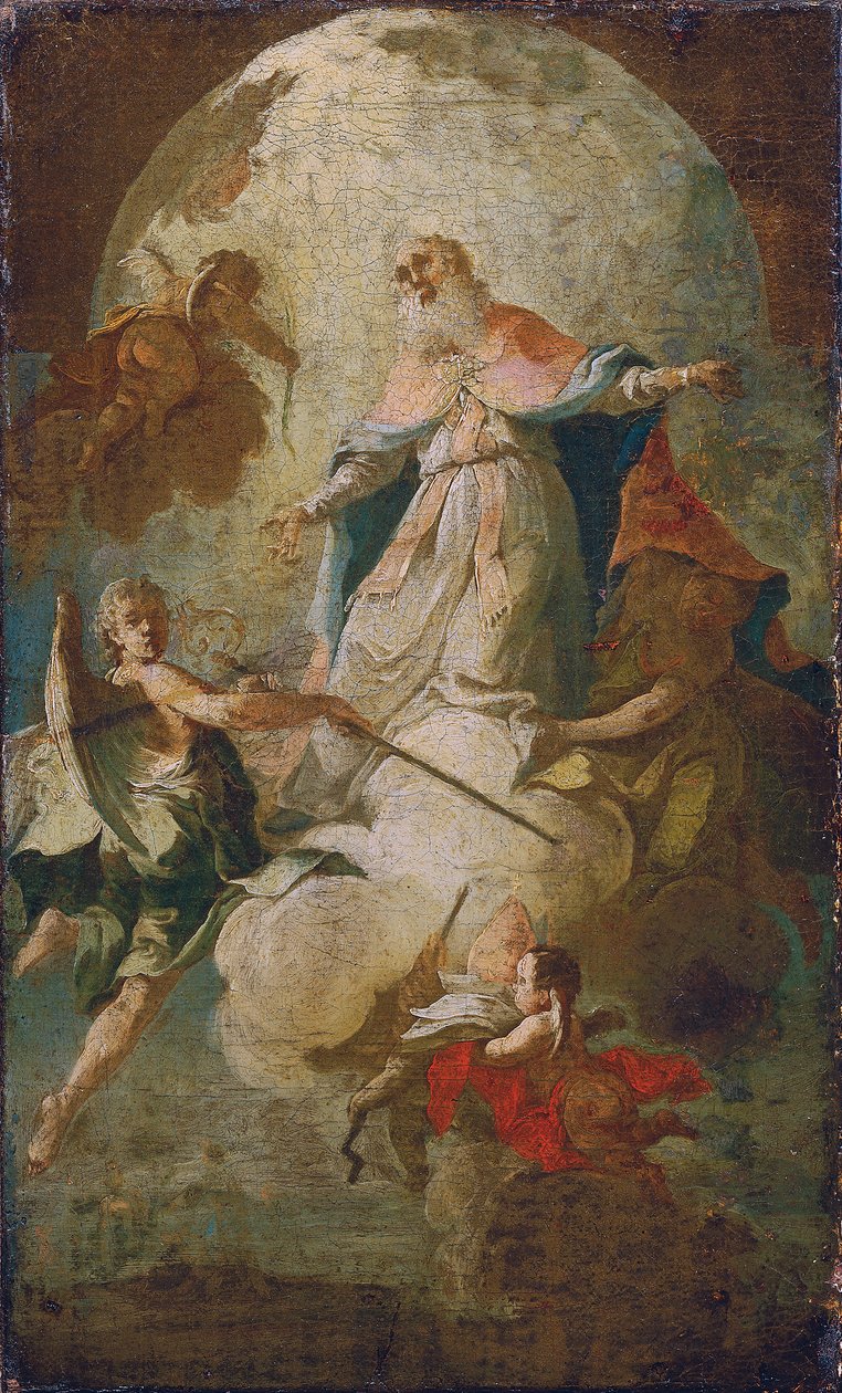 Sankt Erasmus himmelfart af Unbekannter Künstler