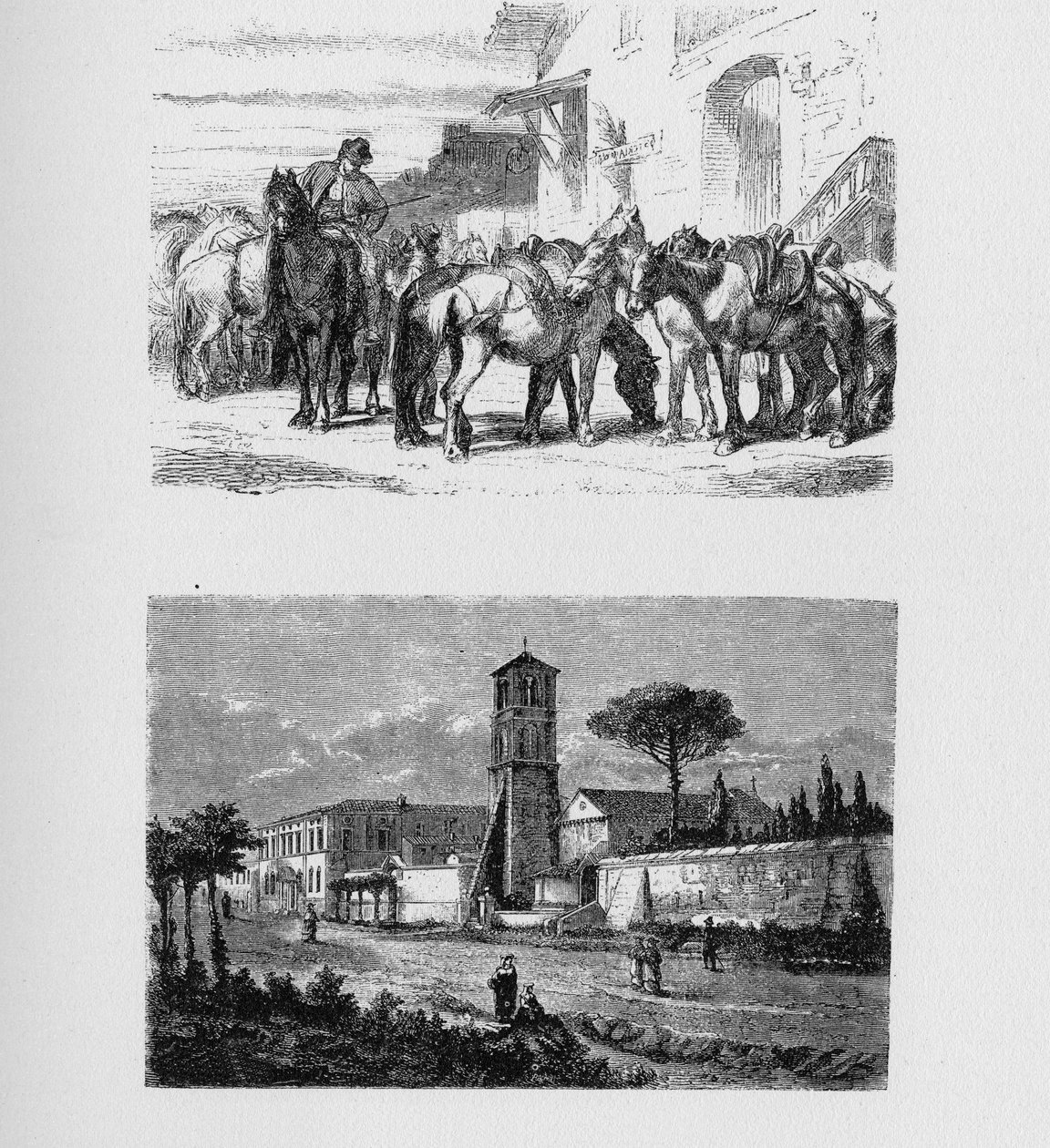 Det gamle Roms historie. Via Nomentana er en gammel vej i Italien, der fører mod nord. Øst fra Rom til Nomentum af Unbekannt