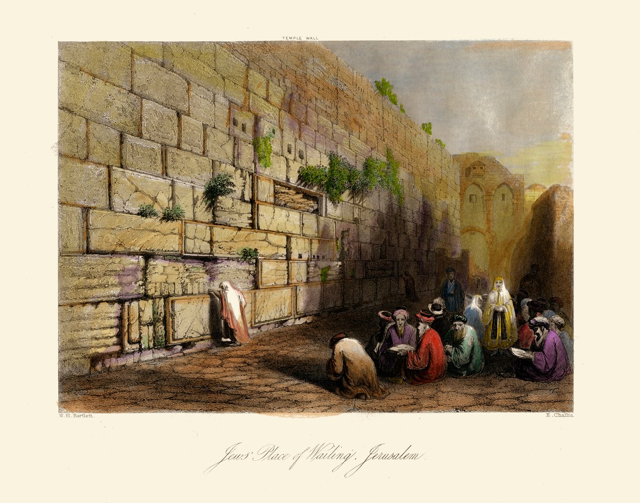 Det hellige land - jødernes klagested, Jerusalem - Bibelen af Unbekannter Künstler