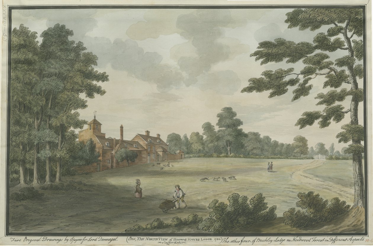 Hopwas Hayes: vandfarvemaleri, 1786 af Unbekannt