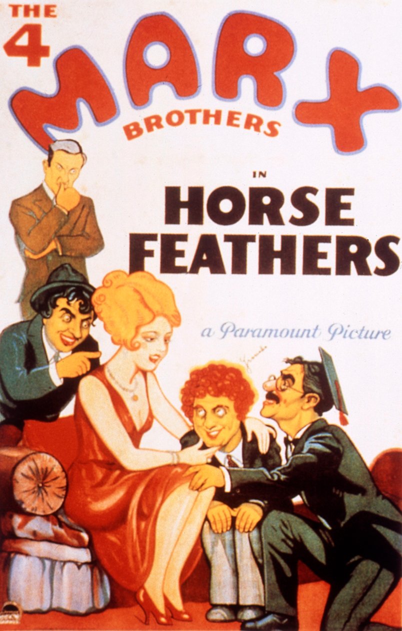 Horse Feathers-filmplakat med Marx-brødrene af NormanzMcLeod 1932 af Unbekannt
