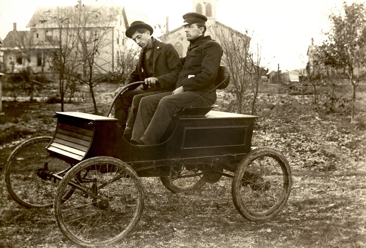 Hull Brothers Automobile, USA, ca. 1903 (s/h-billede) af Nicolas Liez