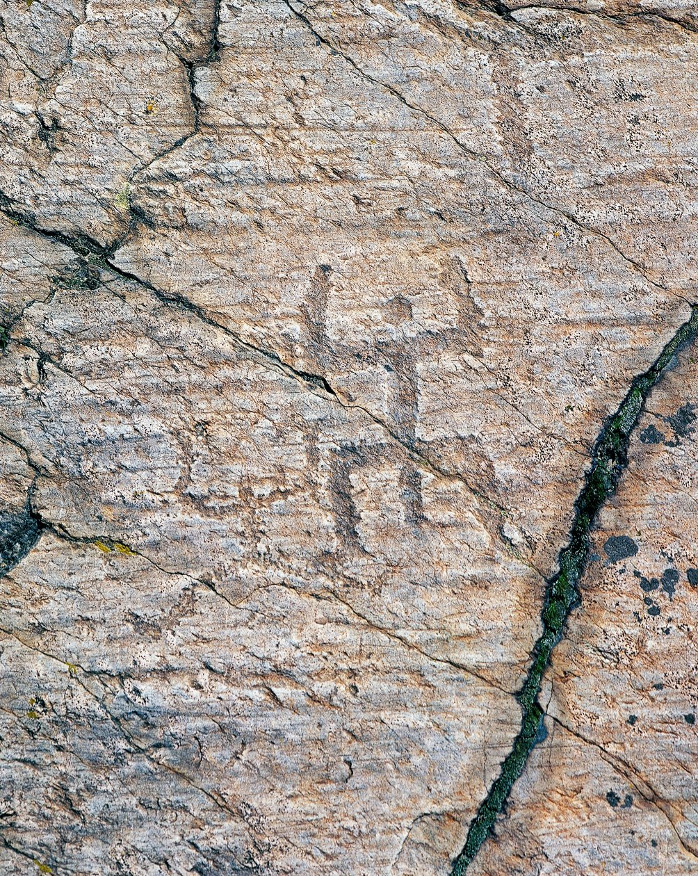 Menneskefigurer, helleristninger i Naquane National Rock Art Park (Unescos verdensarvsliste af William M. Timlin