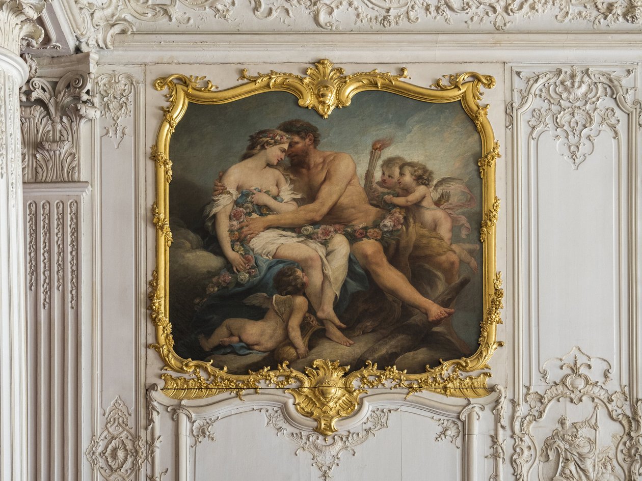 Jomfruhinde af Hercules og Hebe. Maleri af Charles Tremolieres (1703-1739). Prinsens værelse. Hotel de Soubise, Paris af Unbekannt