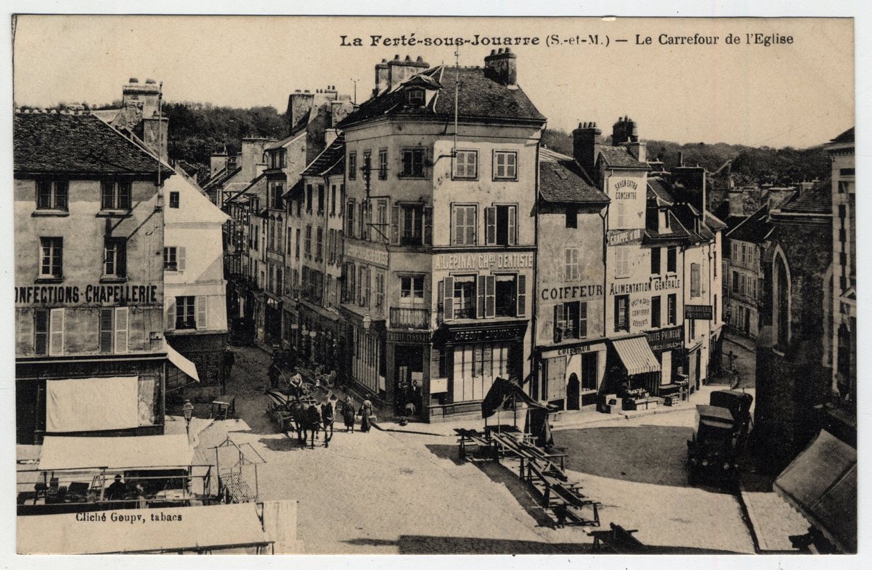 Ile de France, Seine et Marne (77), Ferte-sous-Jouarre (Ferte-sous-Jouarre): Kirkens korsvej - Postkort slutningen af ​​det 19.-begyndelsen af ​​det 20. århundrede af Unknown