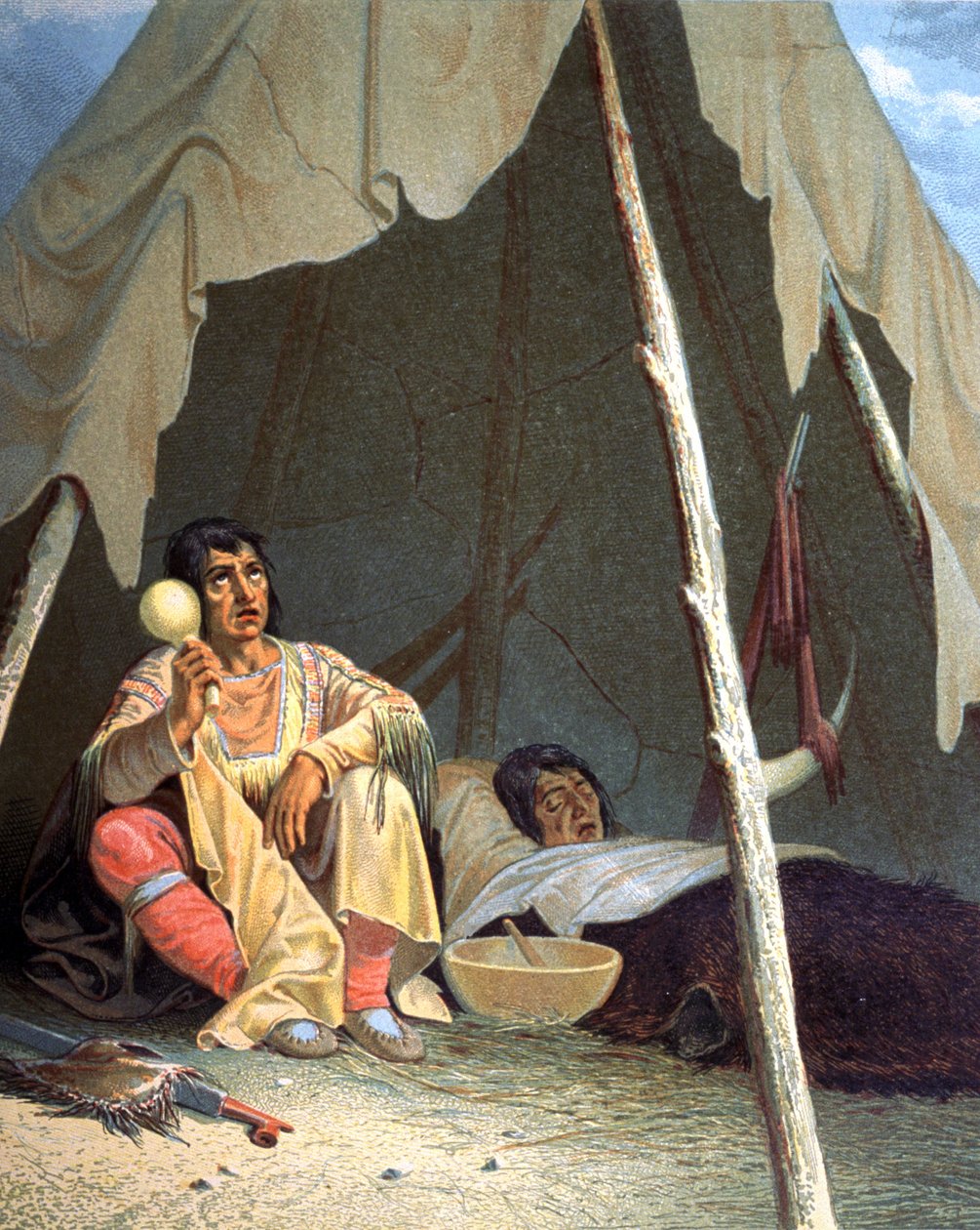 Indianerstammer i USA, USA, anden halvdel af det 19. århundrede (illustration) af Unbekannter Künstler