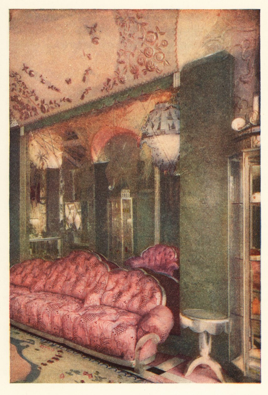 Interiør af Richard Hudnut-butikken, rue de la Paix, Paris 1928 (tryk) af Unbekannter Künstler