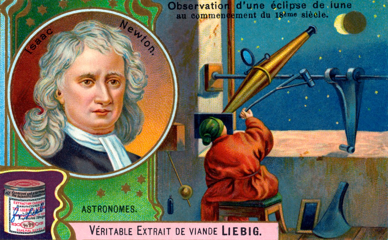 Isaac Newton af Unbekannter Künstler