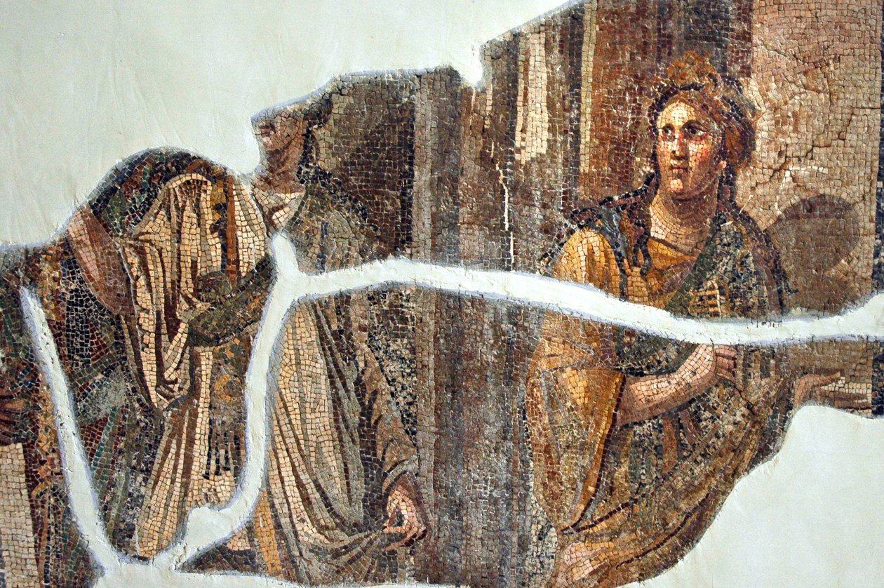 Isiac Ceremony Mosaic, fra Vakto, Tyrkiet af Unbekannt