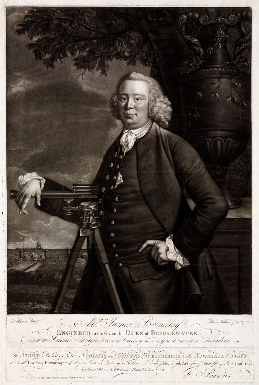 James Brindley, britisk civilingeniør og kanalbygger af Unbekannt