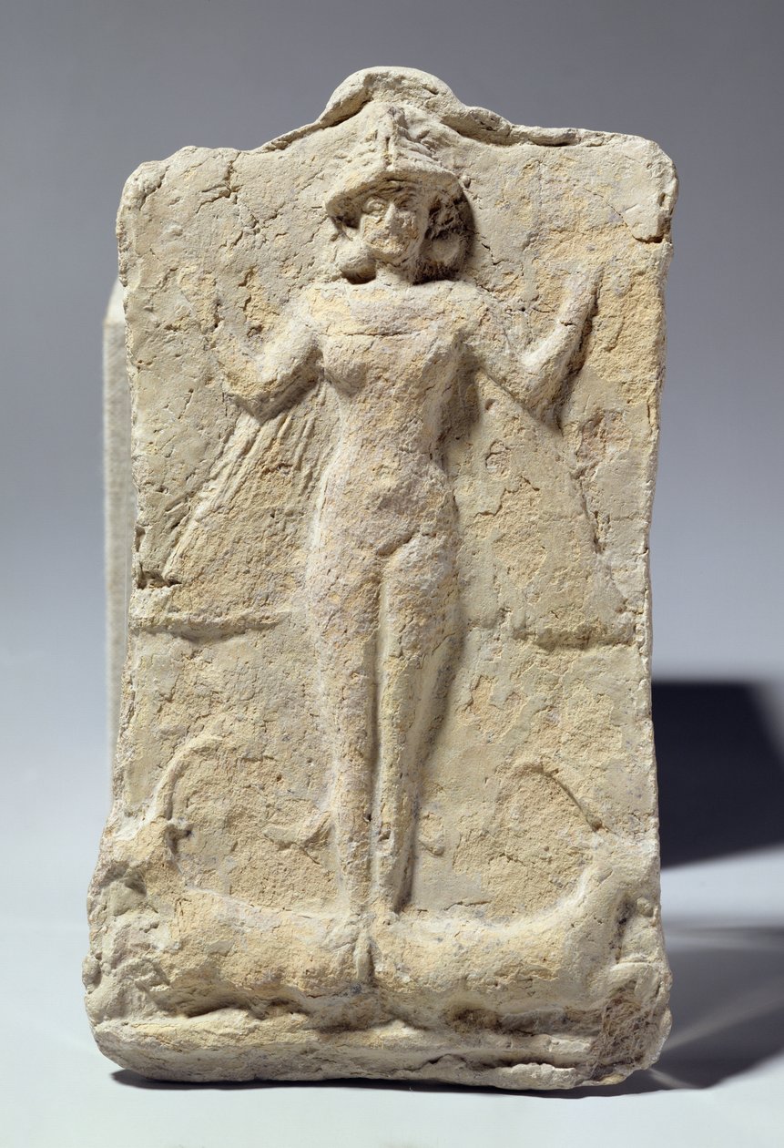 Krukke dekoreret med symbolske motiver omkring gudinden Ishtar, babylonsk, ca. 1700 f.Kr. (terracotta) af Unbekannt