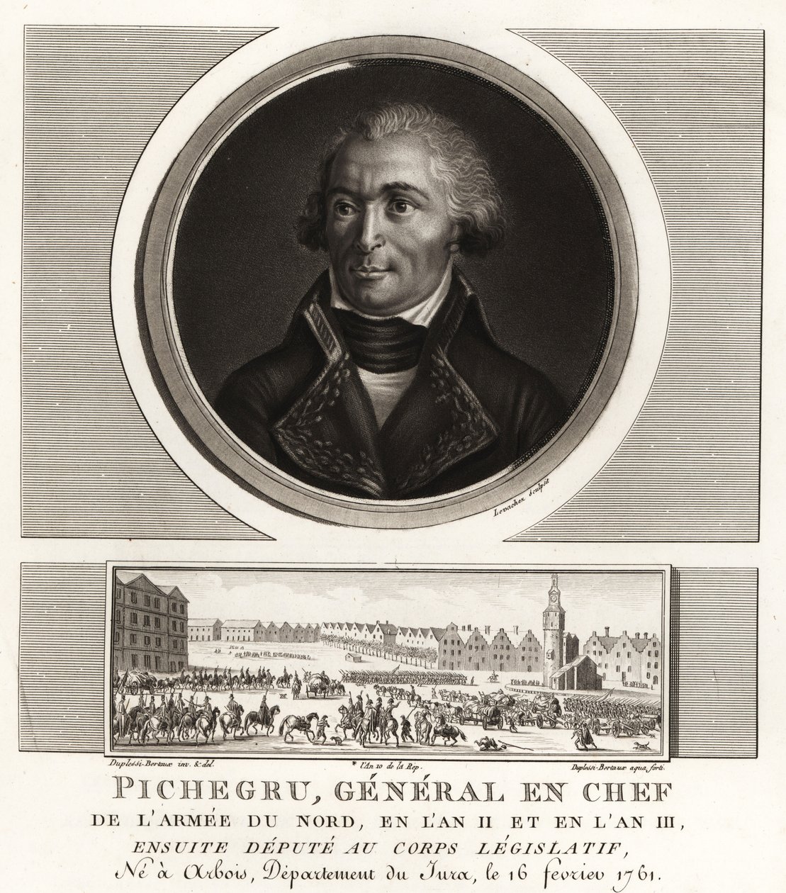 Jean Charles Pichegru, revolutionær general og chef for Nordens hær, sluttede sig senere til royalisterne, døde i fængsel af Unbekannt