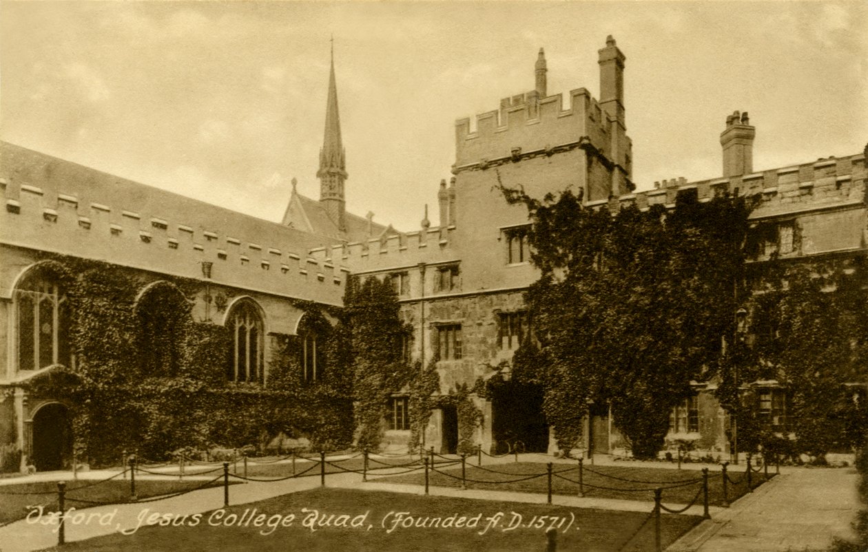Jesus College, Oxford af Unbekannter Künstler