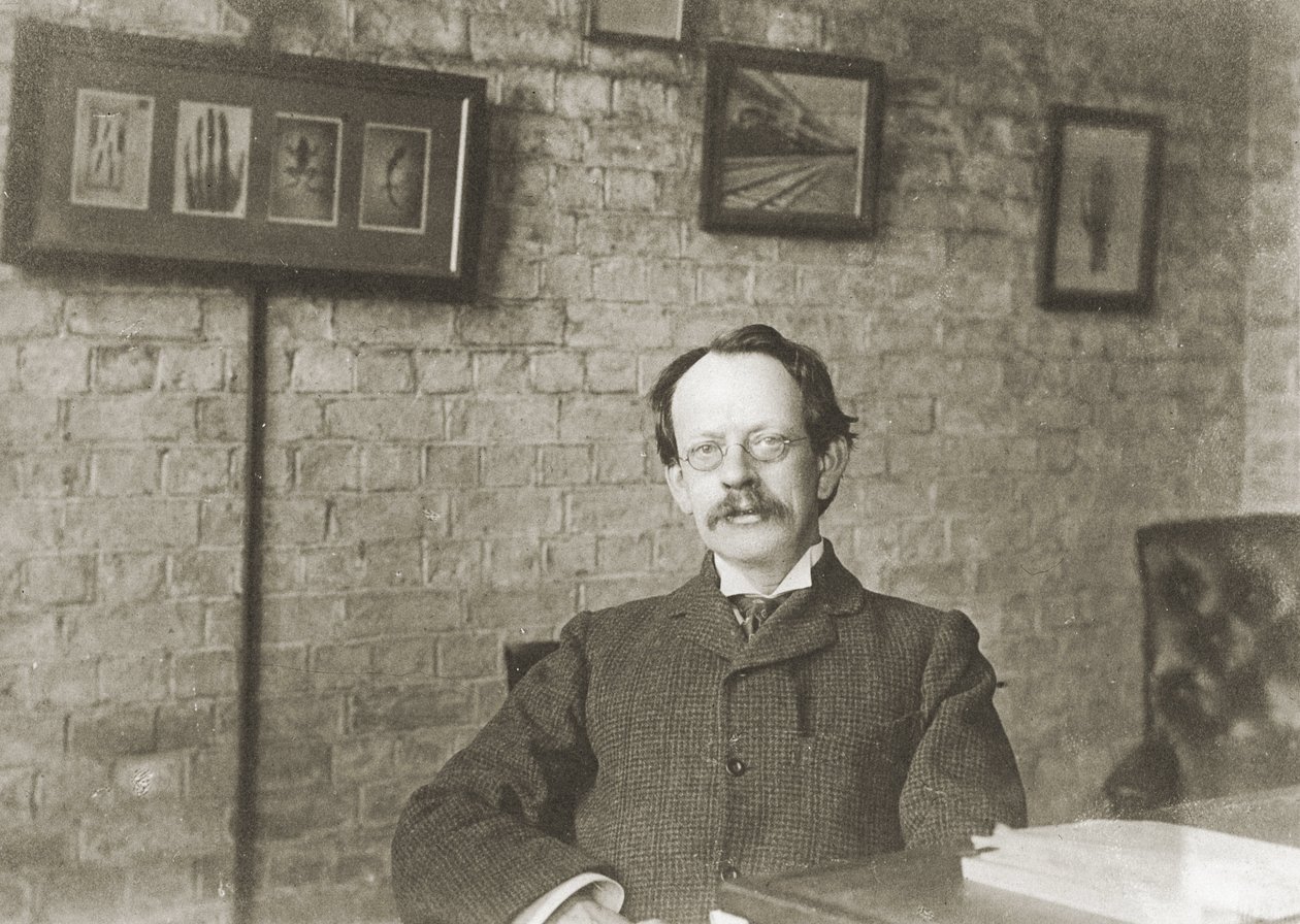Joseph John Thomson, engelsk fysiker, ca. 1900 af Unbekannter Künstler