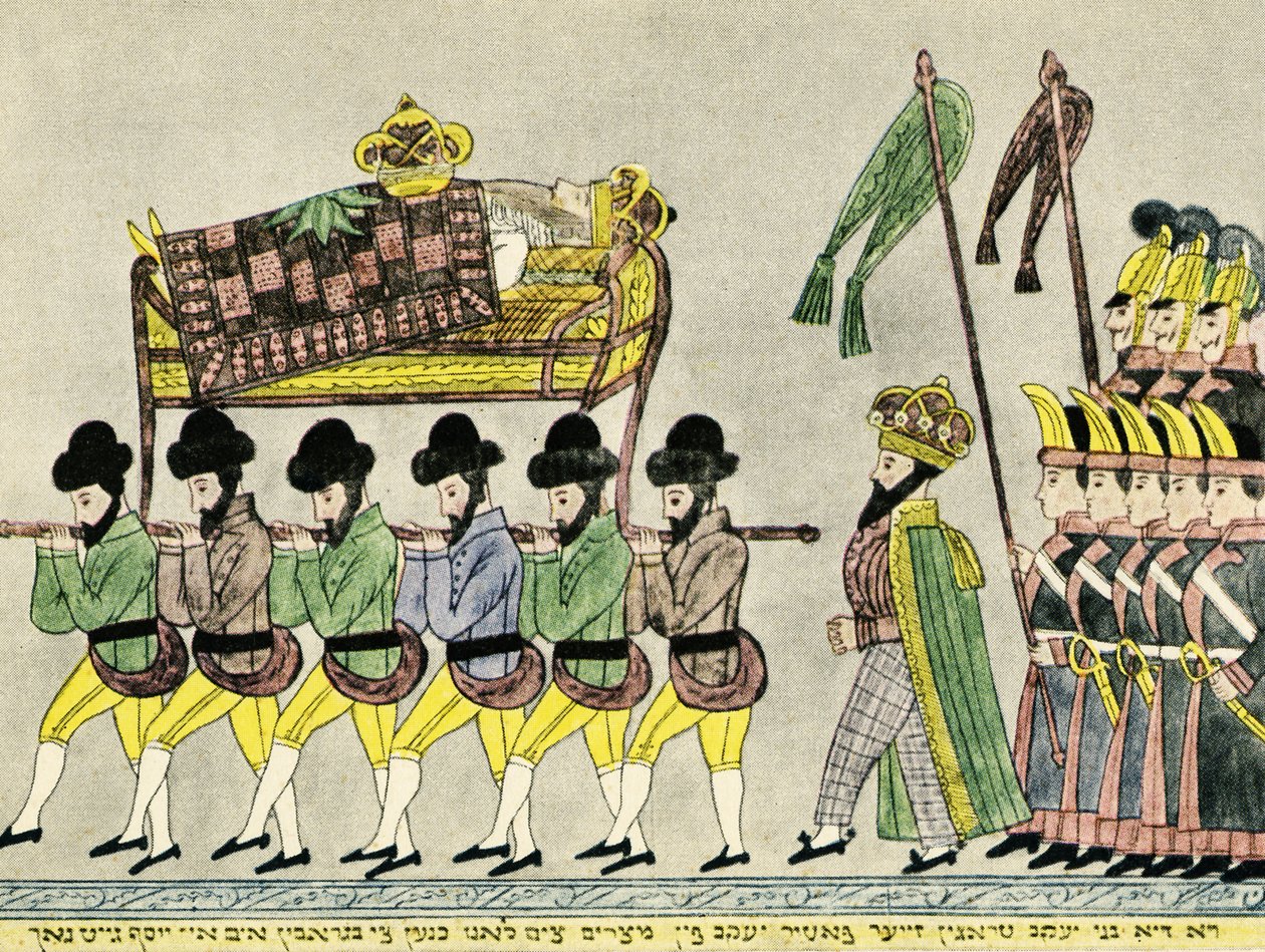 Josefs brødre bærer Jakob fra Egypten - Bibelen af Unbekannter Künstler