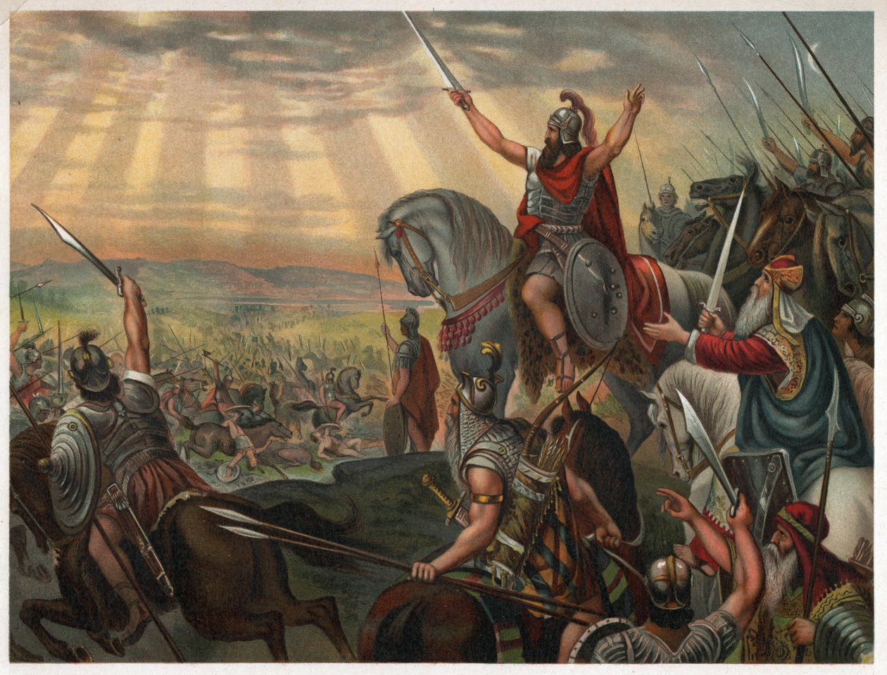 Joshua. (litografi, ca. 1880) af Unbekannter Künstler