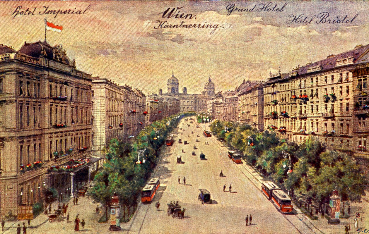 Kärntner Ring, Wien, Østrig af Unbekannter Künstler