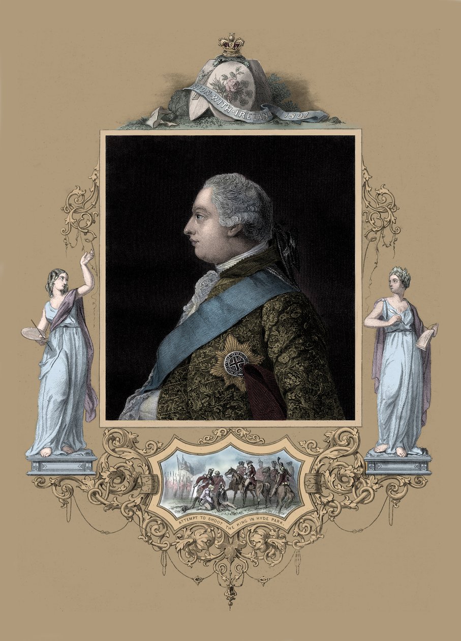 Kong George III af Unbekannter Künstler