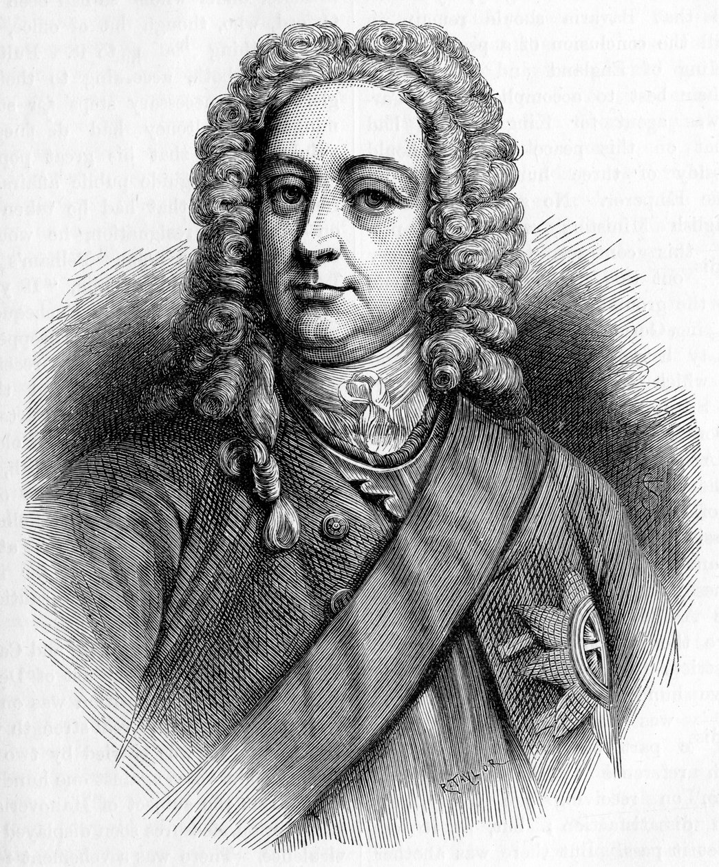 Kong George II - portræt af Unbekannter Künstler