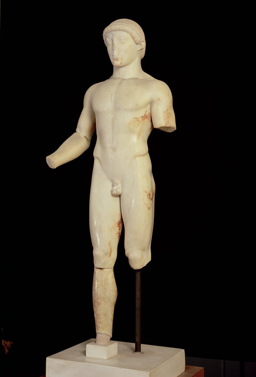 Kouros: den etbenede dreng (set forfra - se også 66079) af Unbekannt