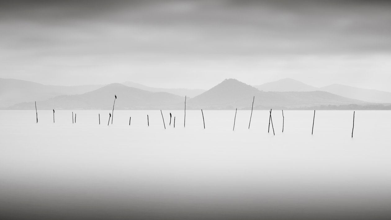 Trasimeno-søen, Umbrien, Italien, 2015 (s/h-billede) af Leopold Blonder