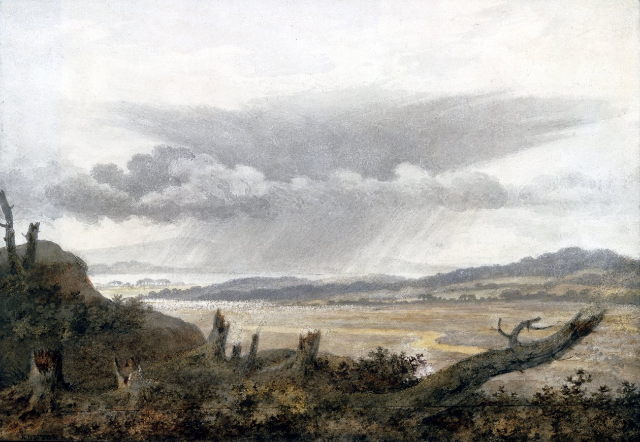 Landskab og skystudie af Luke Howard, ca. 1808-1811 af Unbekannter Künstler