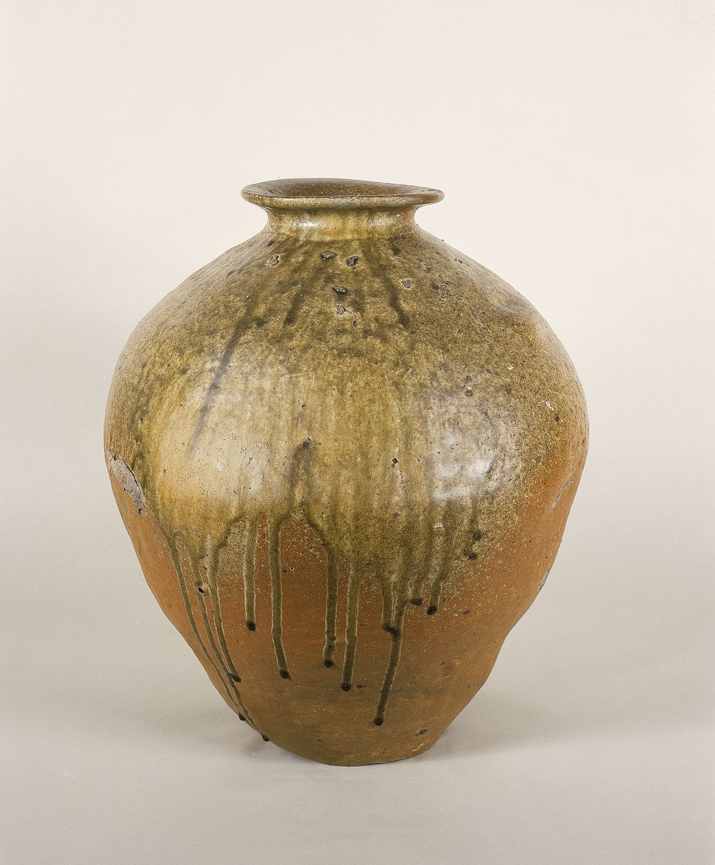 Large jar, Tamba ware, Muromachi Period, 15th-16th centurydani af Unbekannt