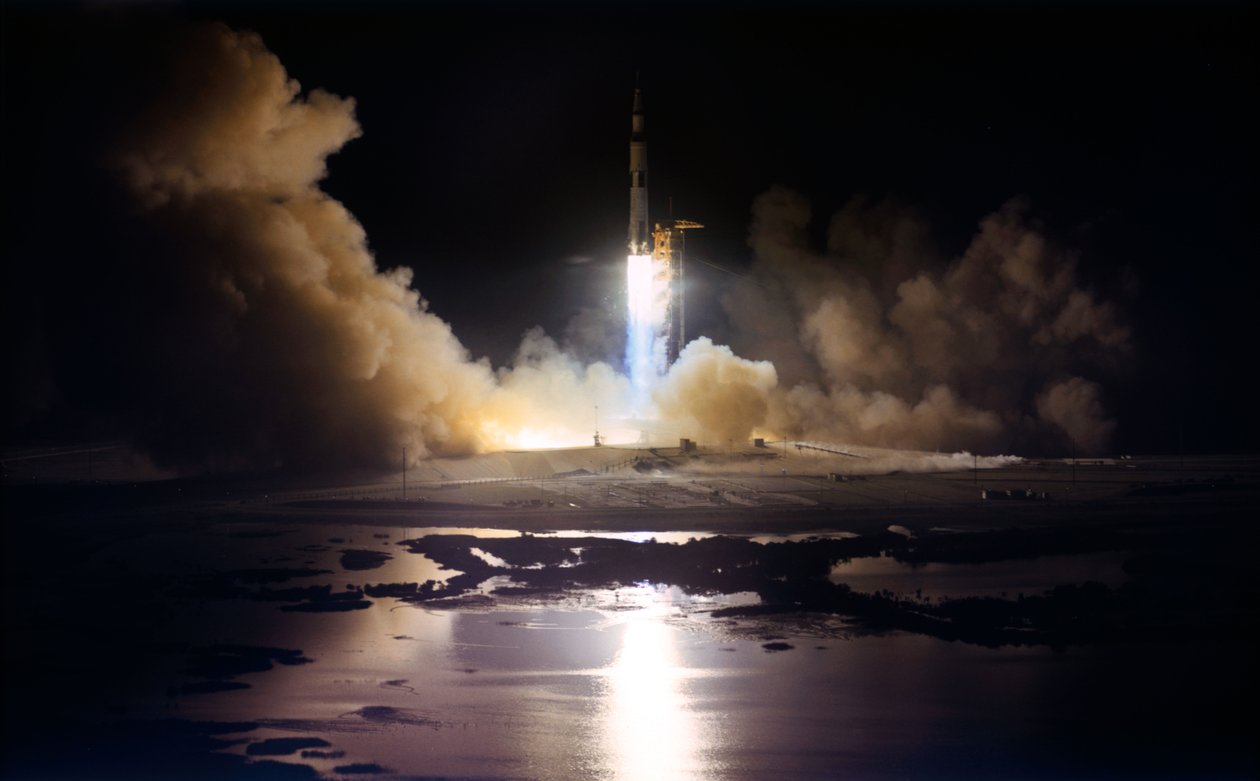 Lancering af Apollo 17-månelandingsmissionen af Unbekannt