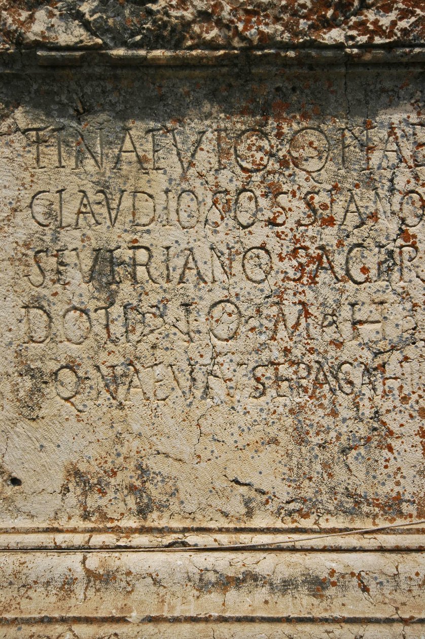 Libanon, Baalbek (1. århundrede e.Kr.), gravering i Den Store Hof af Unbekannt