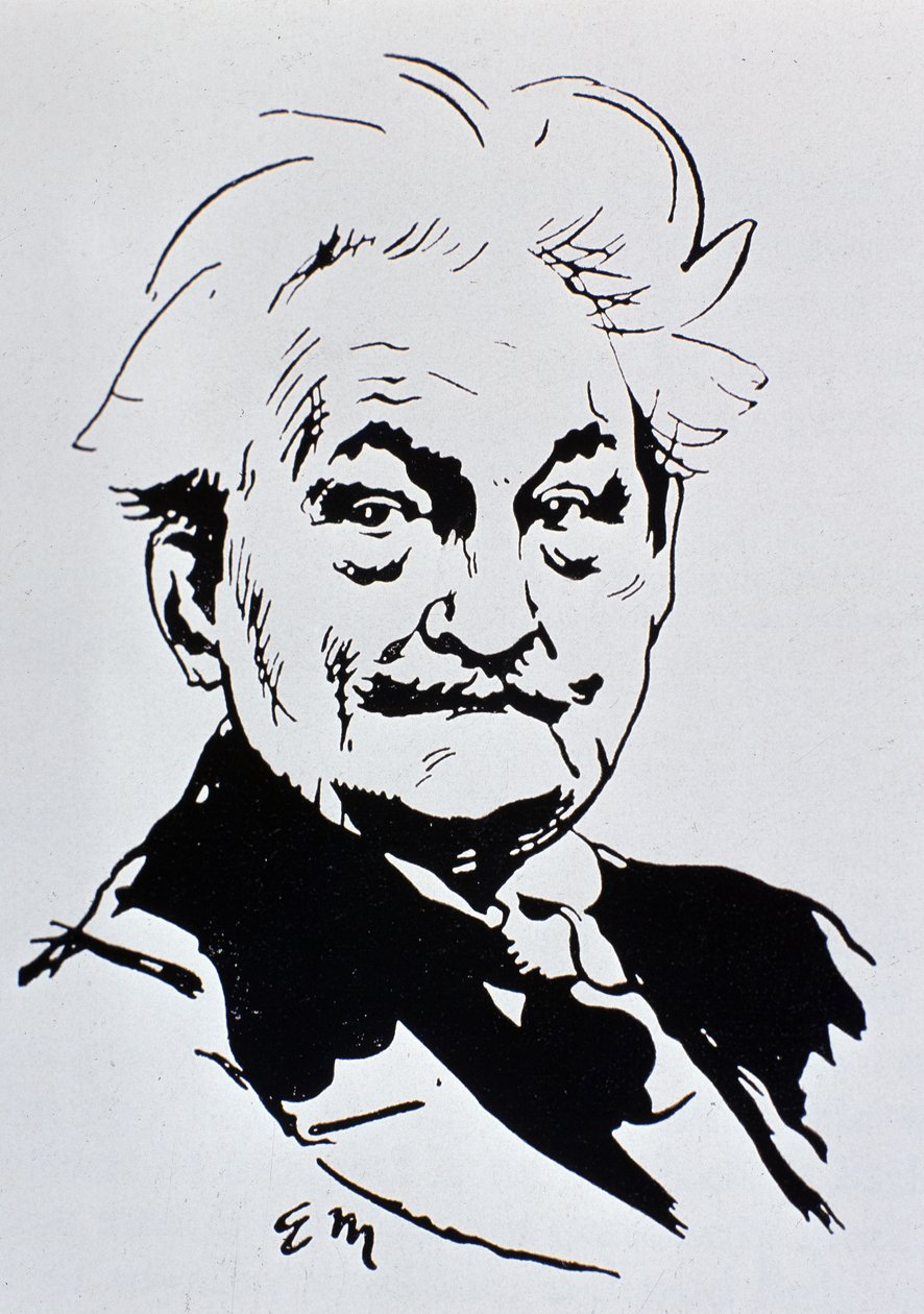 Leoš Janáček (blæk på papir) af Unbekannt
