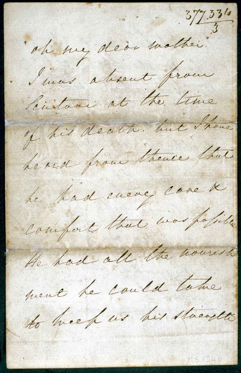 Brev fra Florence Nightingale, maj 1856 af Unbekannt